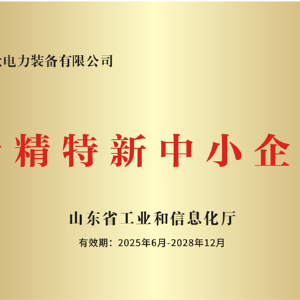 專(zhuān)精特新中小企業(yè)證書(shū)